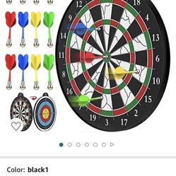 STREET WALK Kids Board Magnetic Dart Game - 12pcs Magnetic Dart - Excellent Indoor Game and Party Games