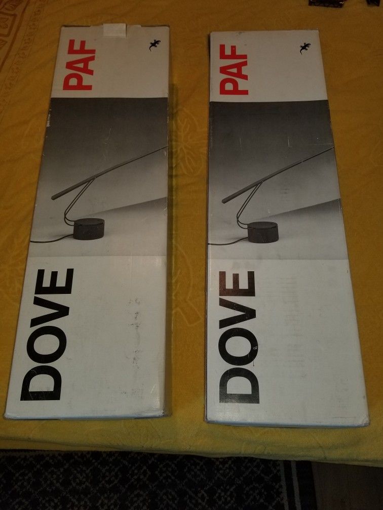 Vintage Dove Italian Table Lamps