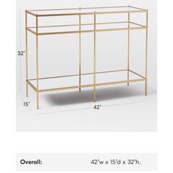 West Elm Terrace console Mid Century.  