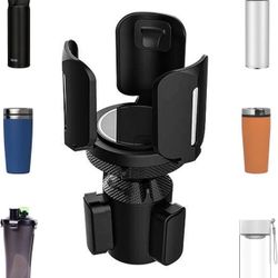 Car Cup Holder Expander with Adjustable Holder for All Purpose, Automotive Cup Holders with Rubber Fits Less Than 5.51" Large Bottles & Mugs & Foods &