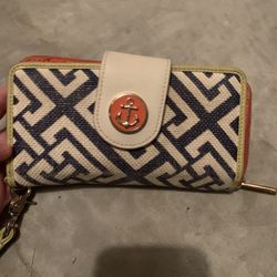Spartina Anchor Wallet Blue Orange