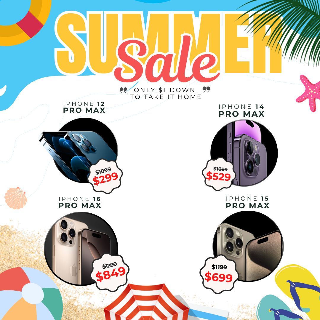 ๐ฅ iPhone Summer Sale โ All Phones Just $1 to Take It Home Today! ๐ฑ
