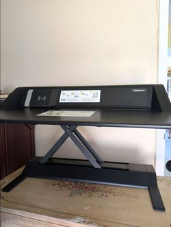 Fellowes Lotus DX Sit-Stand Workstation + wireless charging pad  No Power Supply Available Delivery