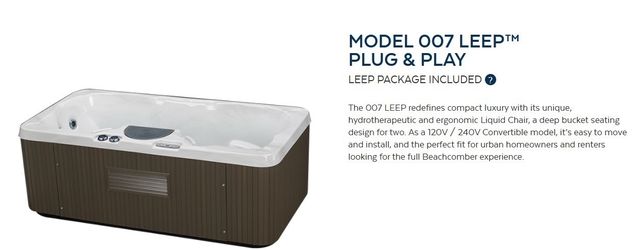 Model 007 Leep Plug & Play Hot Tub