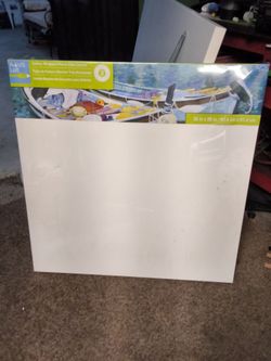 A clean white canvas