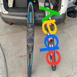 Vintage KIDDER USA Redline Pro Graphite Water Ski 65”