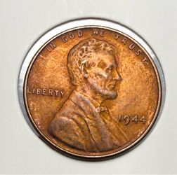 1944 Wheat Penny – Nice Copper Brown Color – Vintage U.S. Coin XP11