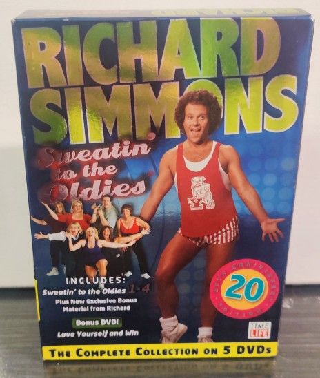 Richard Simmons Sweatin to the Oldies Complete Collection (DVD, 2007 5-Disc Set)