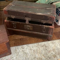 Antique Doll Trunk