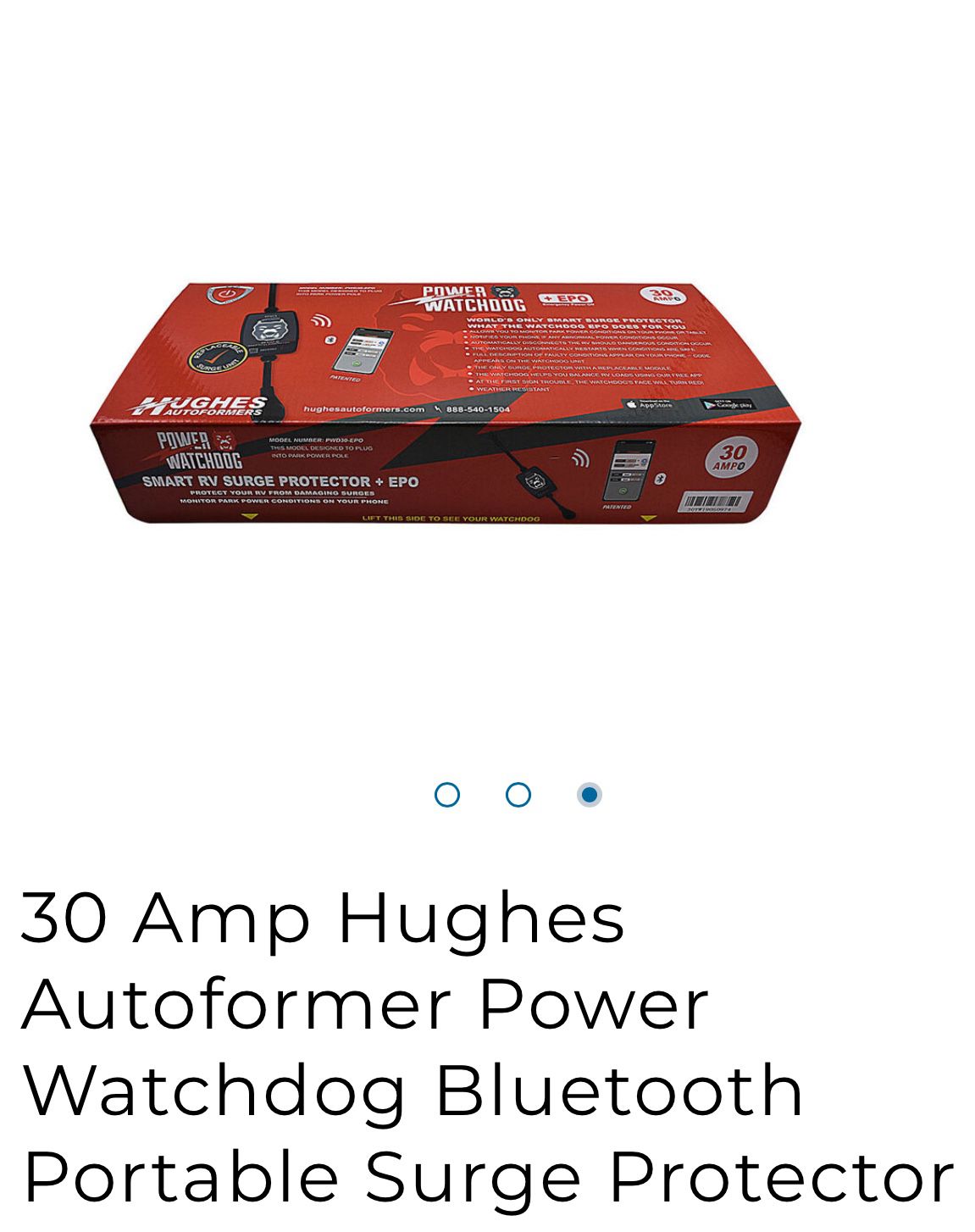 30 Amp Motorhome Or Trailer Surge Protector 