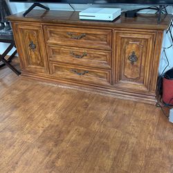 Vintage Sold Wood Buffet/Dresser
