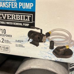   TRANSFER PUMP EVERBILTPORTABLE WATER REMOVAL PUMP