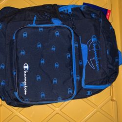 Champion Backpack With Lunch Bag