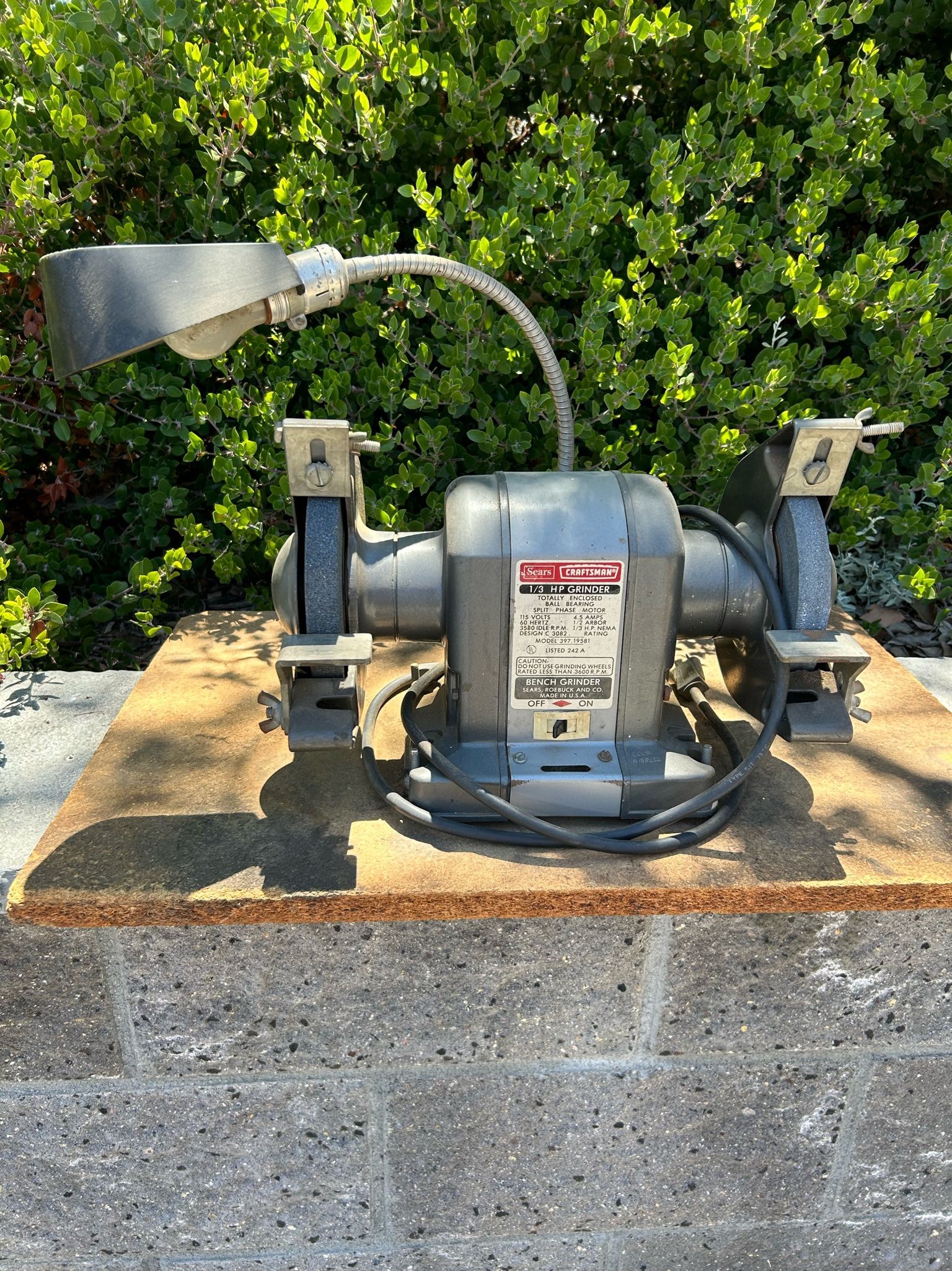 1/3 HP Sears Craftsman Grinder