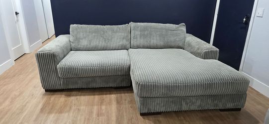 Corduroy couch super fluffy