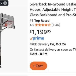 Silverback 60in In Ground Basketball Hoop