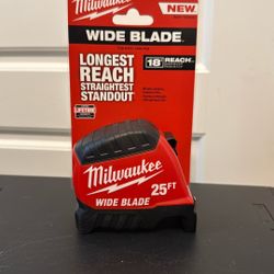 Milwaukee 25 ft. Wide Blade Tape Measure