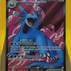 Pokémon TCG Salamence Ex Ultra Rare 177/159 Journey Together, NM