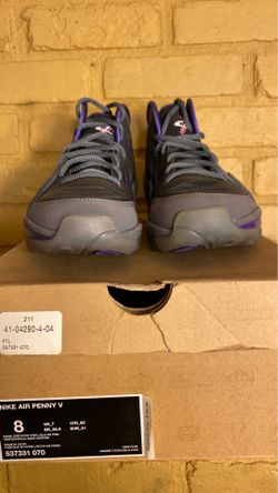 Nike Air Penny V “Phoenix Suns” Size 8 537331-070