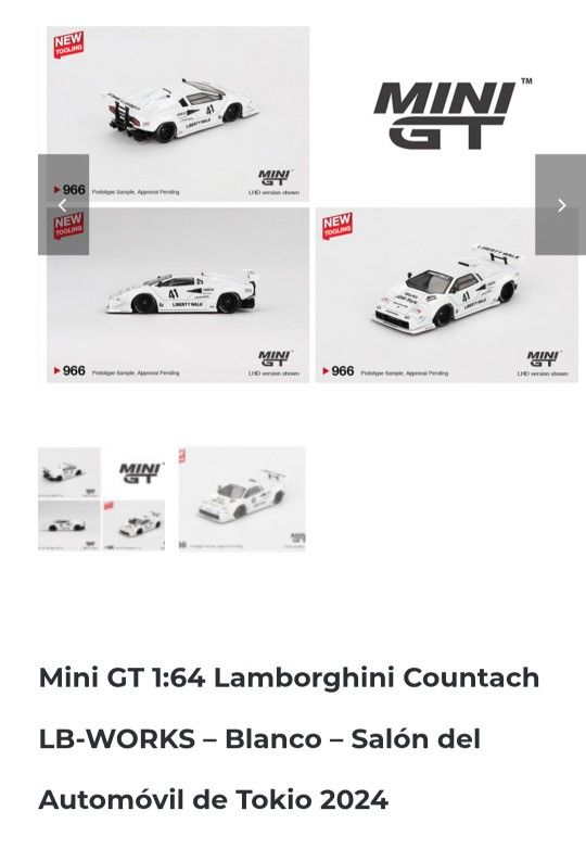 New Mini GT 1.64 Lamborghini Countach