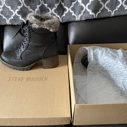 Steve Madden Confort Black Ankle Boots