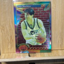 1993-94 Topps Finest John Stockton #117
