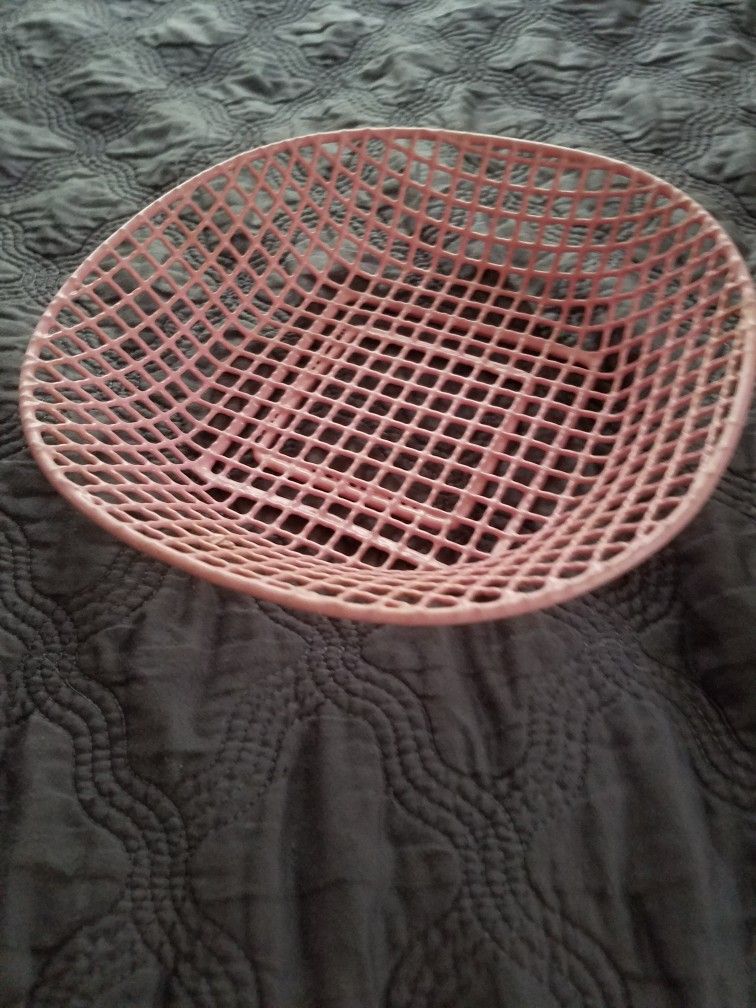 Pink Rubber Coated Basket