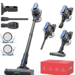 Cordless Vacuum Cleaner, 55 Mins Runtime, Stick Vacuum with Powerful Suction, for Home Hardwood Floor Carpet