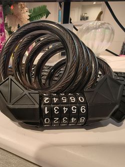 Black Combination Cable Lock