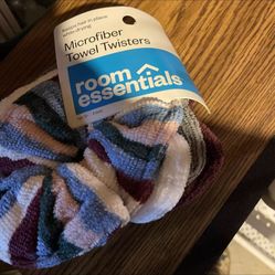 Microfiber Hair Ties Drying Towel Twisters Core 4 Pack Room Essentials™