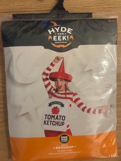 Hyde And Eek Boutique Adult Ketchup Halloween Costume OSFA New Party Food couple