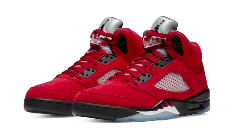 Raging Bull 5s Red suede