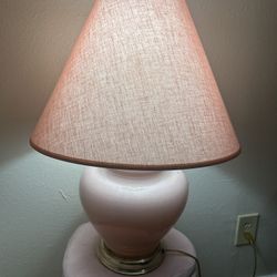 Vintage Pink Lamp 