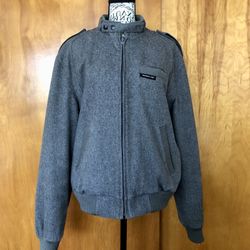 Vintage 89’s Members Only Grey Wool Blend Racer Jacket