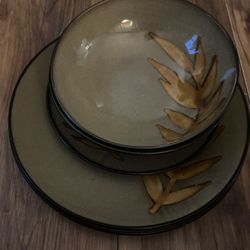 Home Trends Bamboo Stoneware - 5 Replacement Pieces 