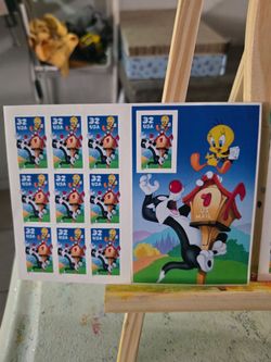 Usps Looney Tunes and Tweety 32cent Stamp