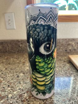 New Green Cheek Conure 24oz Tumbler