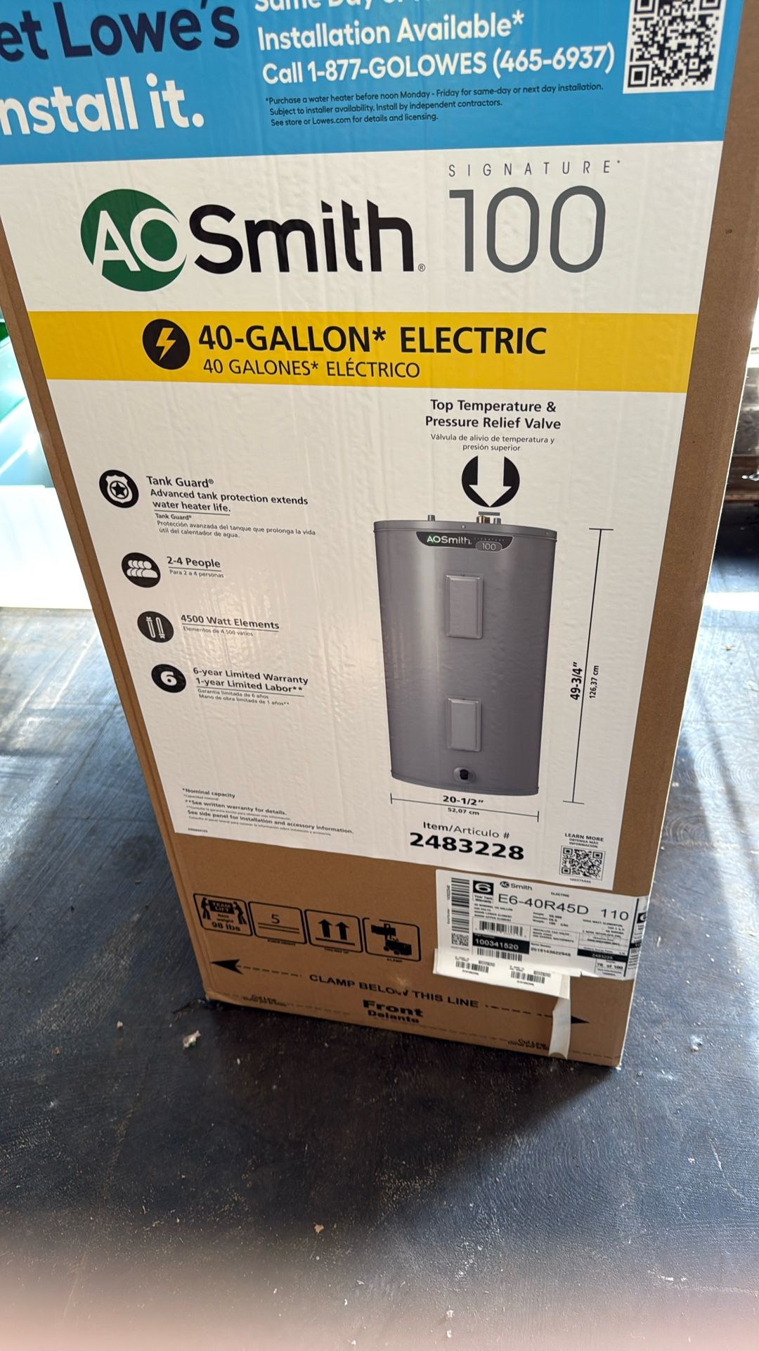 Electric water heater