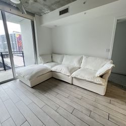 White Cloud Sectional (New In Boxes)