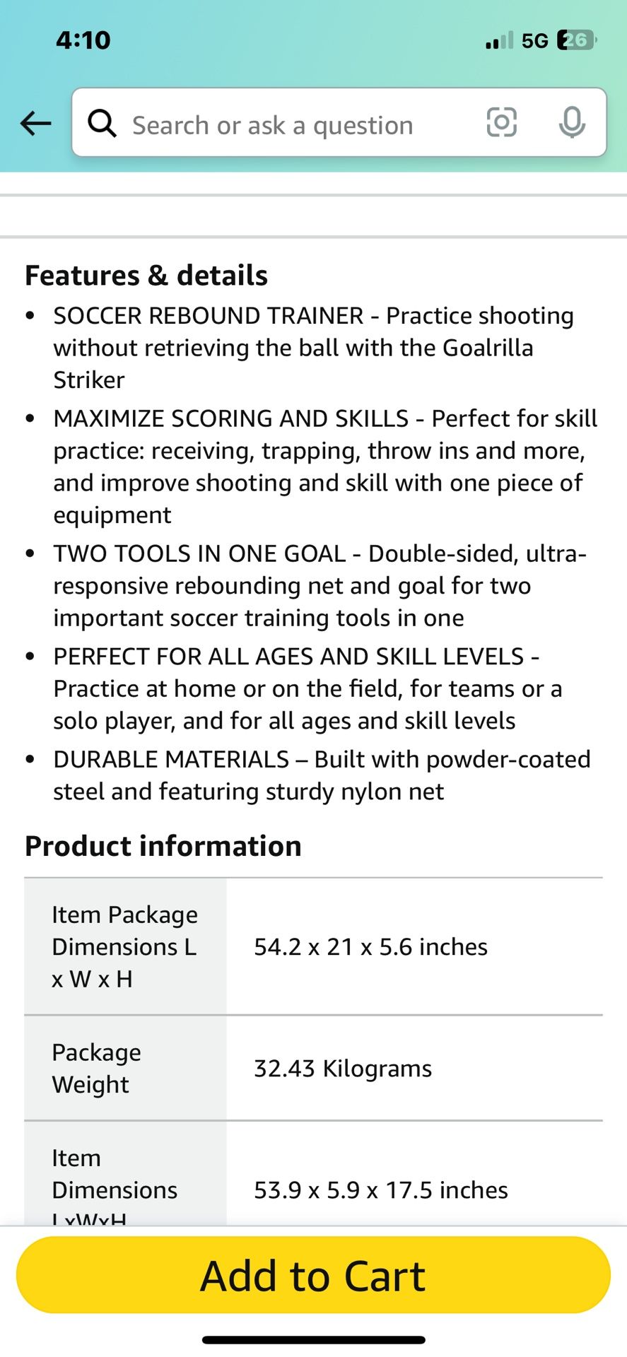 Gorilla Striker Goal