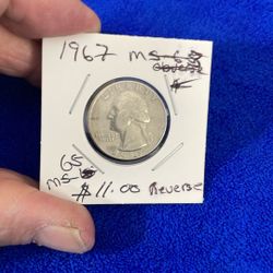 1967 Liberty Quarter Ms-67