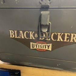 Vintage black and Decker metal box 