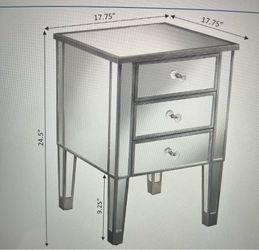 3-Drawer nightstand