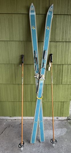Winter/Holiday Decor:  Antique Cross Country Skis - Decor Only