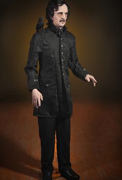Edgar Allan Poe Life Size Halloween Prop Distortions unlimited