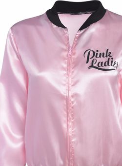 Grease pink Ladies Jacket 8-10 Halloween costume