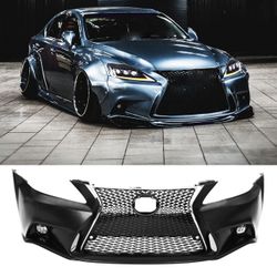Front Bumper Conversion Kit Compatible with 2006-2012 Lexus IS250 /IS350 old & New Models