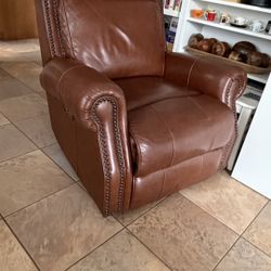 BarcaLounger Leather Recliner. 