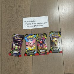 Pokemon TCG Perfect Order Art Set of 4 Sleeved booster packs ART SET BRAND NEW!