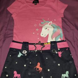 Unicorn 🦄 Toddler Dress 👗 Size 4T